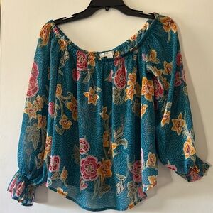 NWOT Batik Motif Top